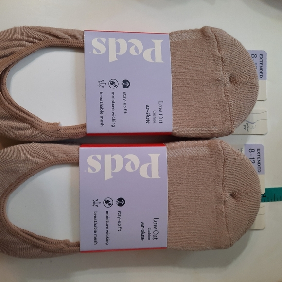 New Peds Womens Low Cut Socks Nude Color 8-12 - Picture 6 of 7